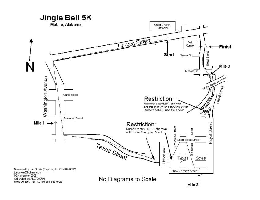 Jingle Bell 5K Course